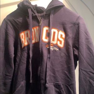 Denver Broncos Zip Up Sweatshirt W
